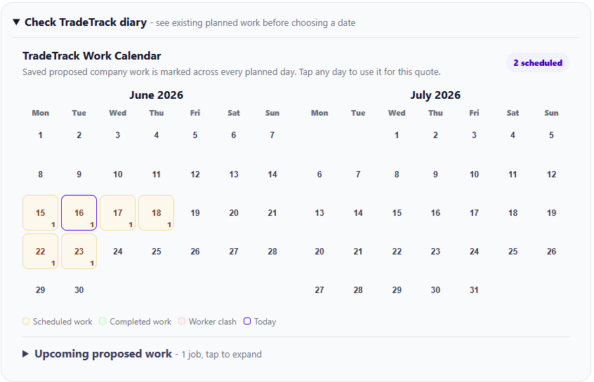 Survey Trade Track Diary
