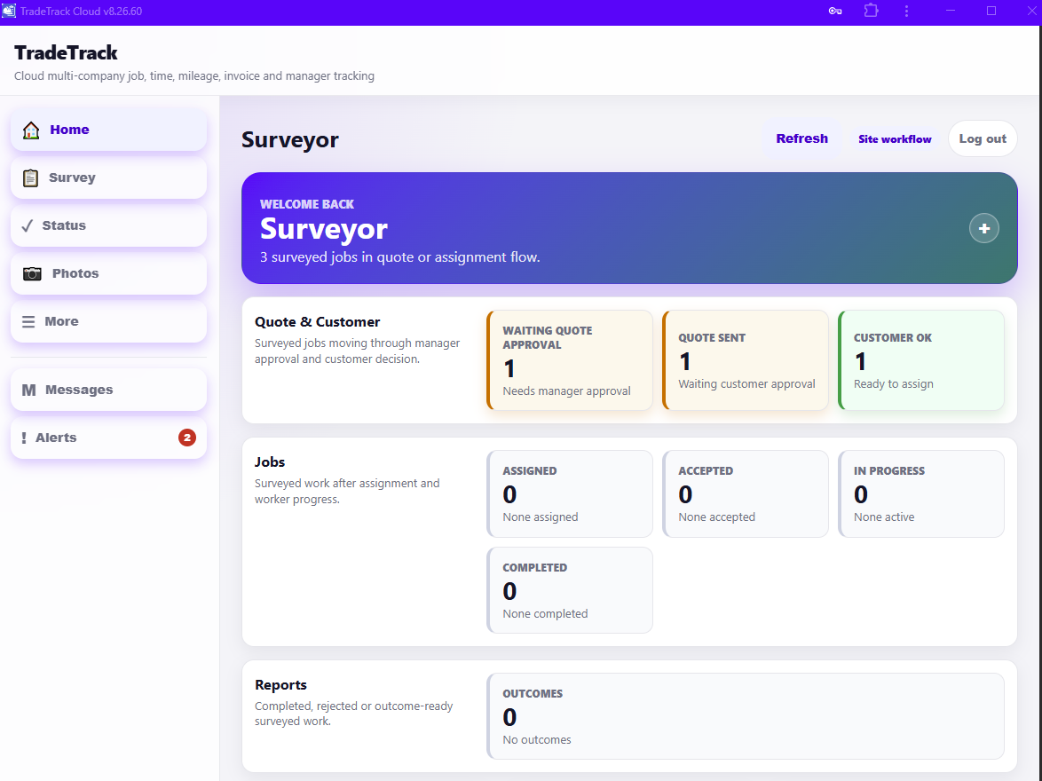 Surveyor Quotes in Process